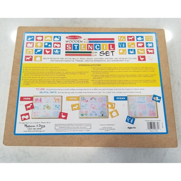 Melissa and Doug stencil kit preowned - Picture 11 of 12